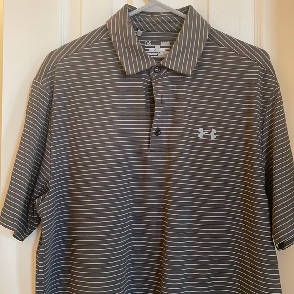Men’s Under Armour Golf Shirt Gray